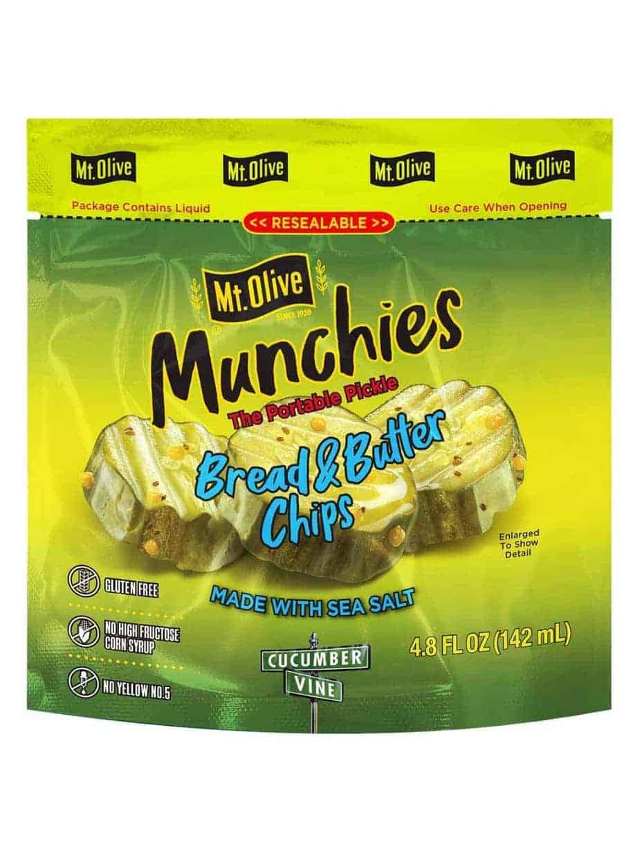 Mt. Olive Resealable Pickle Pouch-Munchies Bread & Butter Chips